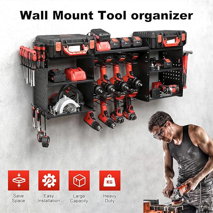 ERVNYNT 3 layers power tool organizer Loads 150lbs - Image 4