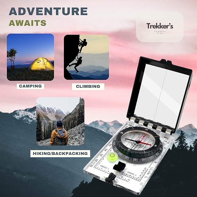 Trekker's Compass Crew Professional Military Lensatic Compass - Image 4