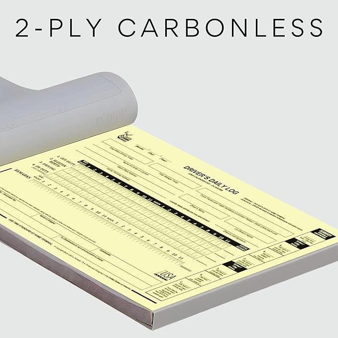 10 Pack Driver Daily Log Books for Truck Drivers - Image 4