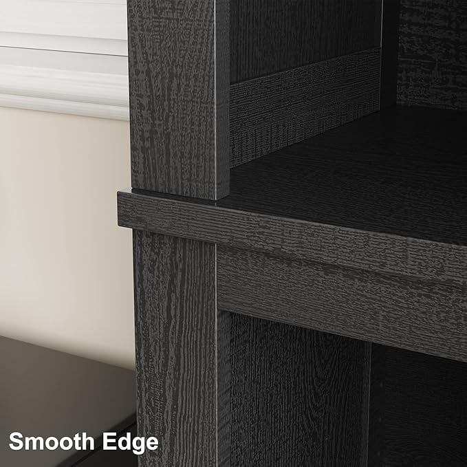 IDEALHOUSE 71" Farmhouse Bookshelf w/Adjustable Shelves & 31.5 in Whidth - Image 5