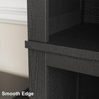 IDEALHOUSE 71" Farmhouse Bookshelf w/Adjustable Shelves & 31.5 in Whidth - Image 5