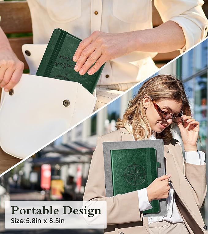 PAIBAS Blank Journal Notebook for Women Men, 160 Pages, A5 Hardcover Sketchbook - Image 7