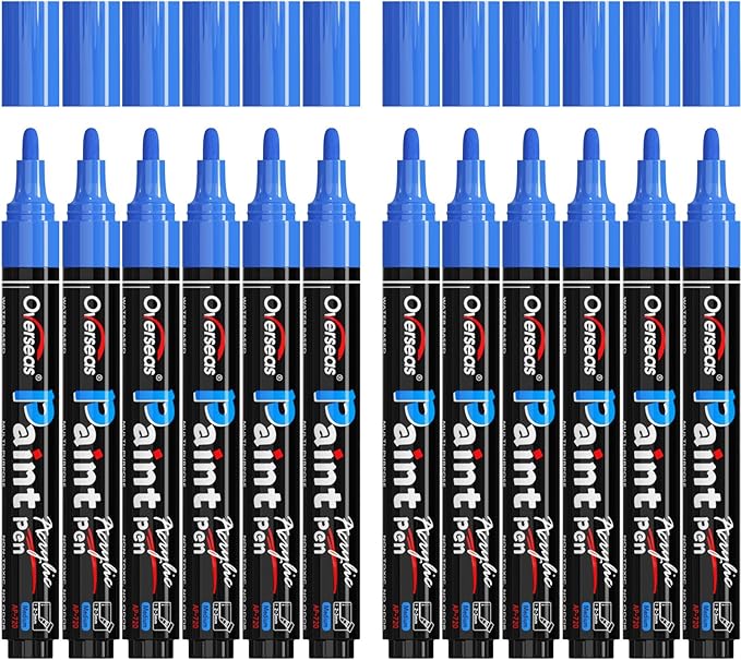 Overseas Blue Paint Pens Paint Markers by Overseas