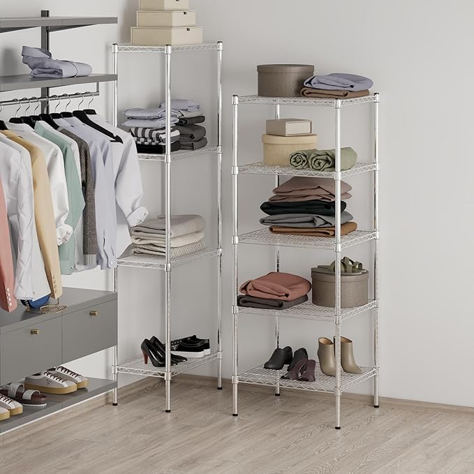 Regal Altair 21" Deep x 24" Wide x 64" Height Wire Shelving Kit | 5-Tier | NSF - Image 7