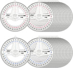 360° Protractor Pack of 30 Protactors Plastic Protractor Math Protractors Clear by LYHLYA