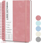 Light Red Lined Spiral Journal Notebook by ABERLLS