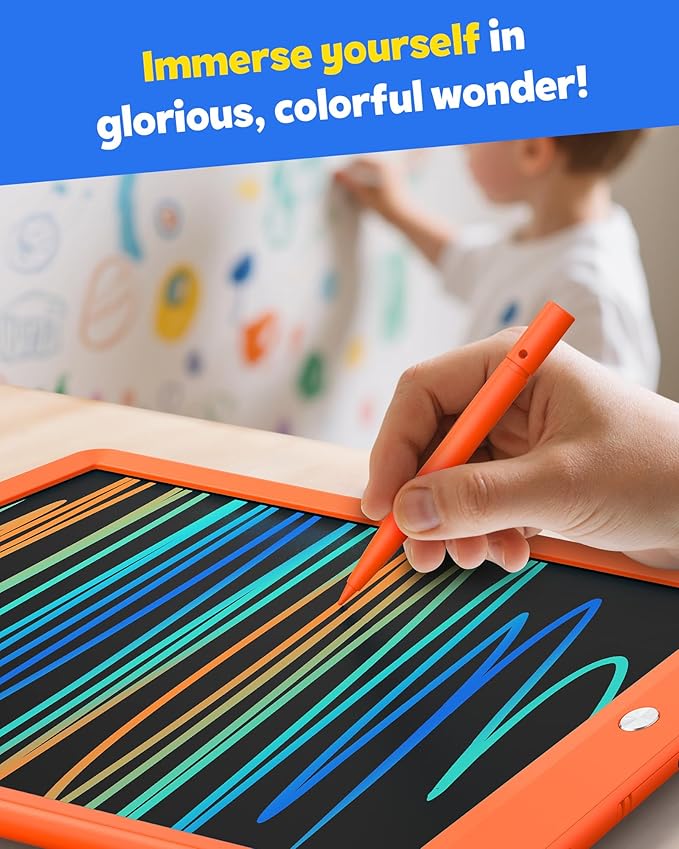 TEKFUN Toys for Girls Boys 10IN LCD Writing Tablet, Magic Doodle Board - Image 4