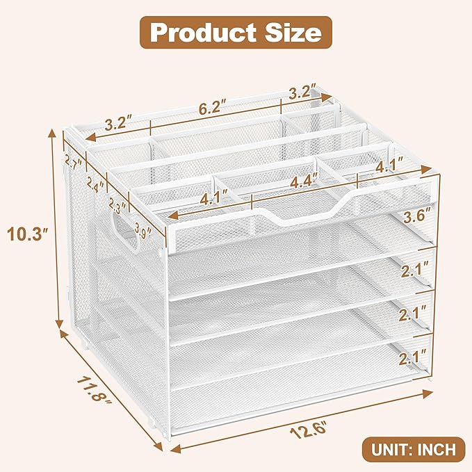 Docnest 5 Tier Letter Tray - Image 2