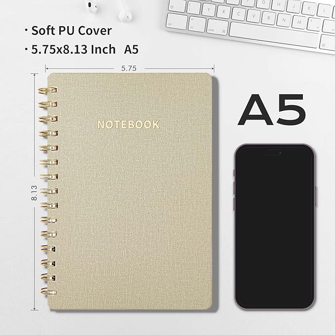Spiral Notebook-5.75" x 8.125" College Ruled Journal - Image 3