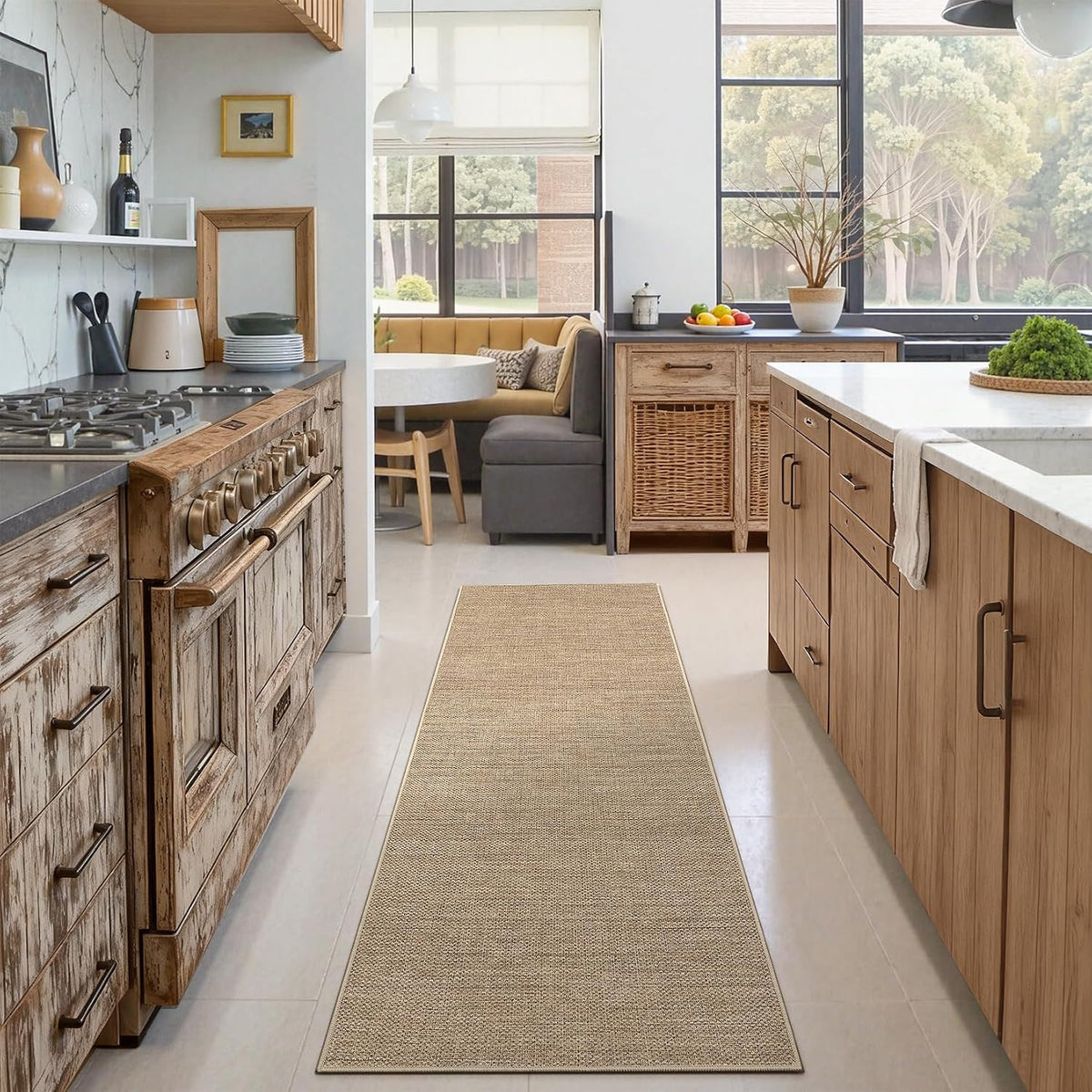 garveehome 2x6 runner rug for hallway modern solid shown in use