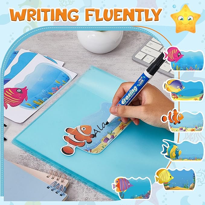 Henoyso 108 Pcs Ocean Themed Desk Name Tags - Image 3