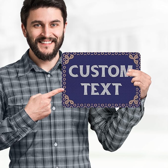 Custom Sign, Custom Street Sign, 11 Font Colors, 13 Font Styles, 4 Hole Options - Image 2