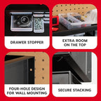 IRIS USA Screw Tool Organizer Small Parts Cabinet, Electronics Hardware Nuts - Image 4