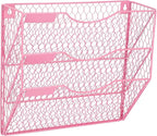 EASEPRES Mail Organizer Wall Mount Hanging File Holder Storage, Metal Chicken - Image 7