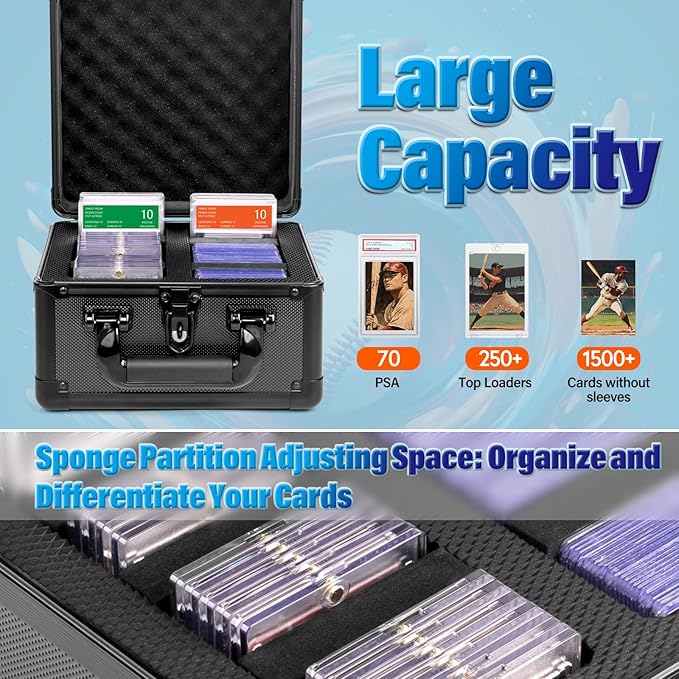 MewVeer Trading Card Storage Box, Graded Card Case, Top Loader Storage Cases - Image 5