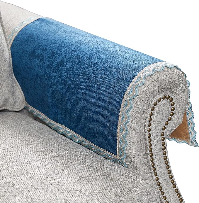 MINJIATEX Couch arm Covers, Non-Slip lace Sofa arm Cover Set of 2 Washable Sofa by MINJIATEX