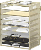 DALTACK 9-Tier Paper Letter Tray Desk Organizer by DALTACK