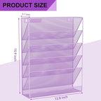GDINDINFAN Wall File Organizer Holder Mesh Hanging Paper Document Holder - Image 3