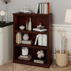 Bevfint 43 in Tall Bookcase, 3-Tier Bookshelf Open Storage, 33 inch Wide Floor - Image 5