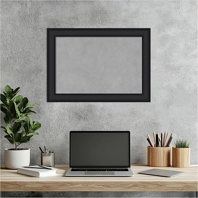Amanti Art Black Framed Magnetic Board 15x21 Small Vision Board - Image 6