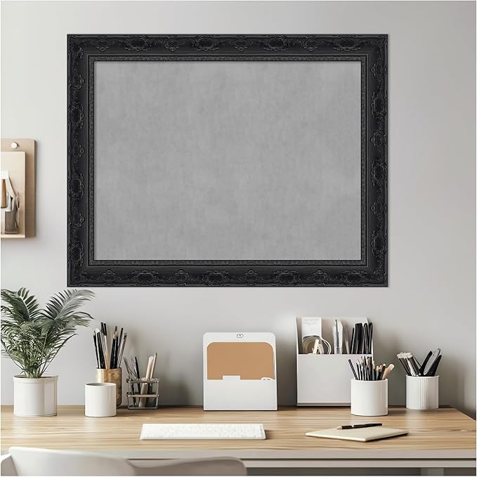 Amanti Art Black Framed Magnetic Board 22x28 Medium Vision Board - Image 7
