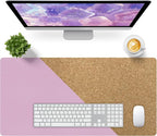 Bloss Purple Desk Mat, Leather Desk Pad, Desk Matt by Bloss