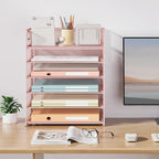 Subekyu 6 Tier Office File Paper Desk Tray Organizer - Image 7