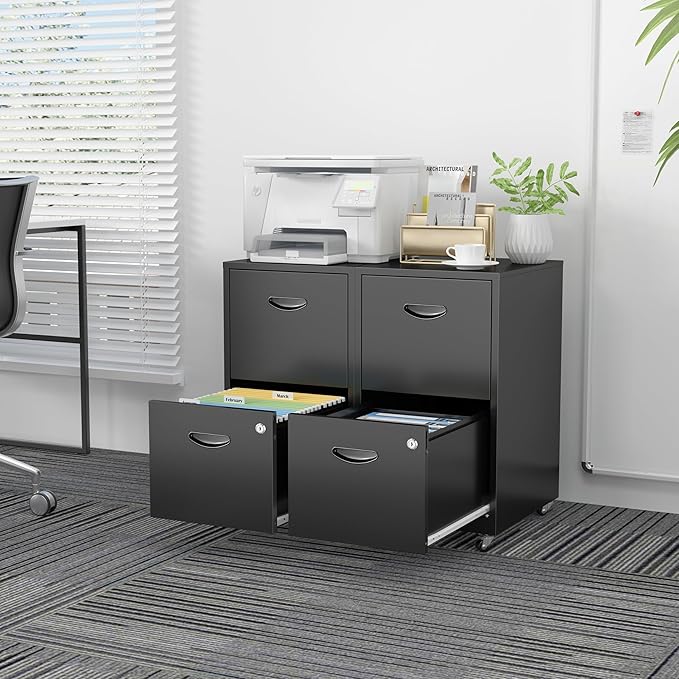 SteeLoong 2 Drawer File Cabinet - Image 4