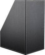 KINGFOM Wooden Leatherette Desktop File Folder Organizer and Document File - Image 5