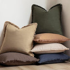 Foindtower Set of 2 Decorative Linen Fringe Lumbar Throw Pillow Covers - Image 6