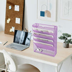 EASEPRES 6 Tier Mesh Hanging Wall File Organizer, Desk Vertical Mail Paper - Image 7