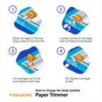 Fiskars 7" x 11.5" Kids Junior Paper Trimmer for Crafts & School Projects