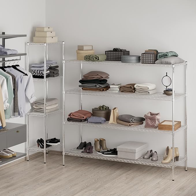 Regal Altair 24" Deep x 72" Wide x 64" Height Wire Shelving Kit | 4-Tier | NSF - Image 7