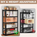 WORKPRO House 5-Tier Shelving Unit, 3000lbs Adjustable Storage Shelves - Image 6