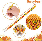 Kolewo4ever 100 Pieces Thanksgiving Pencils Assortment Cylinder Wood Pencil - Image 3