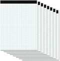 Zaviko Graph Paper Pads 8.5 x 11, 8 Pack, 4x4 Quad Grid Paper Pad 8-1/2" x 11" by Home