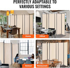 VEVOR Room Divider, 6 Panel Room Divider, Folding Privacy Screen and Portable - Image 6
