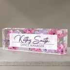Personalized Name Plate for Desk, Custom Desk Name Plate, Acrylic Name Plate by EOBIBIFUN