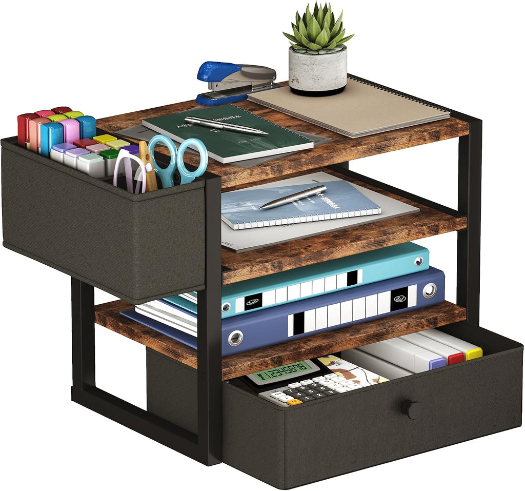 desk organizers and accessories, 4-tier paper letter tray, main product view