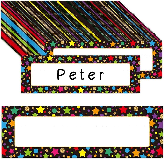 FaCraft 36Pcs Desk Name Plates for Classroom School by FaCraft