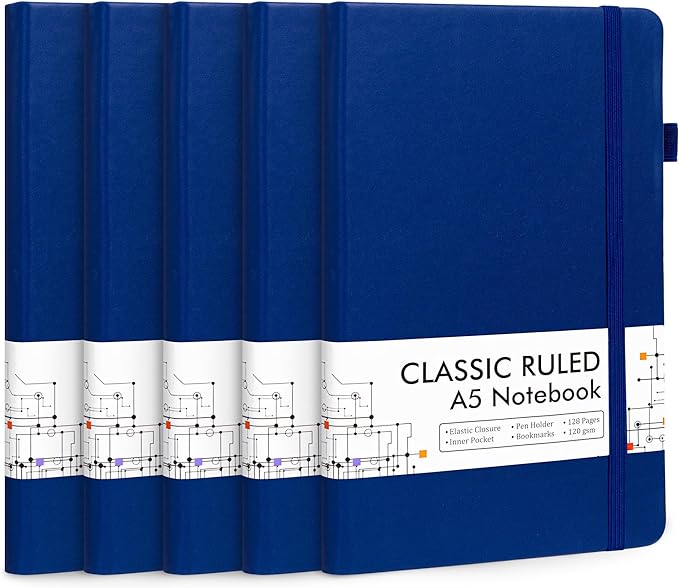 feela 5 Pack Journal Notebook Bulk by feela