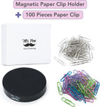 Mr. Pen- Magnetic Desk Toy With Colored and Silver Paper Clips (100 Pieces), Desk Toys, Desk Decor, Desk Accessories, Paperweight, Cute Office Supplies, Paper Clips Holder, Paper Clip Dispenser | Paperclip Holders for Desk, Paper Clip Dispenser, Paper