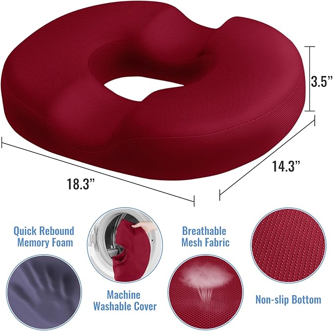 CloudBliss Donut Pillow Seat Cushion Chair Pad - Image 2