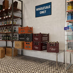 Regal Altair 21" Deep x 60" Wide x 14" Height Wire Shelving Kit | 1-Tier | NSF - Image 7