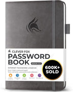 Clever Fox Password Book with alphabetical tabs. Internet Address Organizer by CleverFox