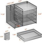 Marbrasse 5-Tier Paper Letter Tray Organizer - Image 6