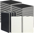 miikoul 100 Packs A5 Spiral Notebooks, 60 Sheets/120 Pages, Hardcover Lined