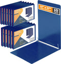 10 Pack 11x17 Pressboard Report Covers, 3 Inch Capacity, Metal Prong | Holds 240 Pages, Heavy-Duty Landscape Folder for Blueprints and Reports, Blue Fiberboard Binder - Performore