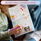 Thboxes 8Pcs Gel Pens for Journaling, 0.5mm Fine Tip Retractable Colorful Pens - Image 7
