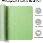 Aothia Leather Desk Pad Protector, Mouse Pad, Office Desk Mat, Non-Slip PU - Image 7